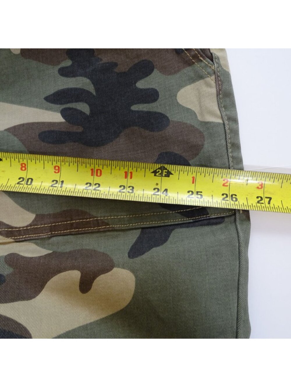 YMI Women Camo Pull-On High Rise Crop Pants Green Size 3X Streetwear Utility - Picture 13 of 16